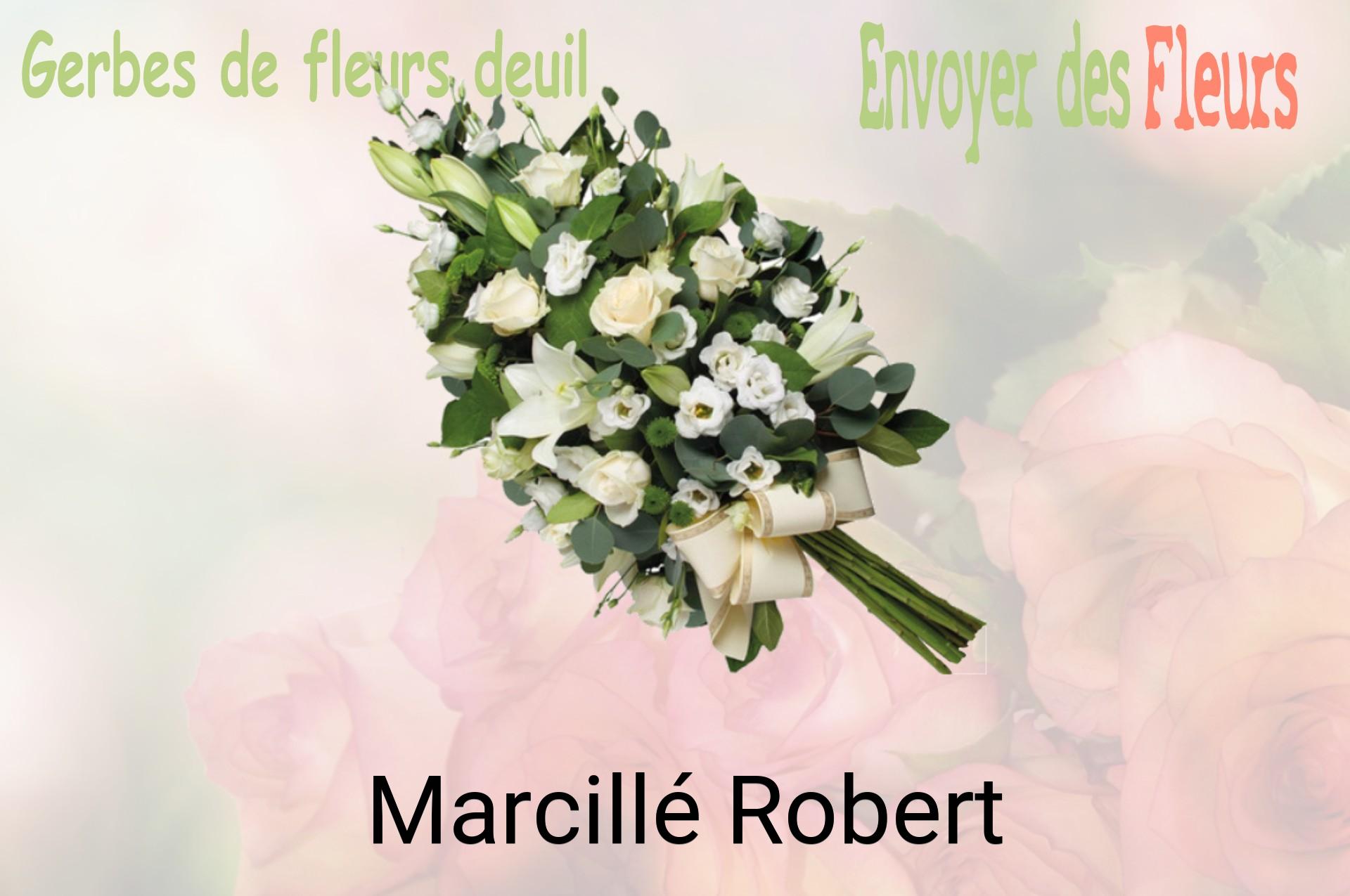 Gerbe de fleurs de deuil livrée à Marcillé-Robert